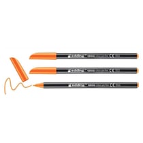 Lot de 3 feutres de coloriage pointe fine - EDDING - Orange fluorescent - 1 mm