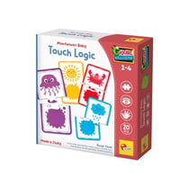 Lisciani Giochi Montessori Baby Touch Logic – Jeu éducatif tactile 20 pièces à textures rugueuses