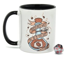 Glassstaff - Pack mug avec dés D20 Coffee Potion