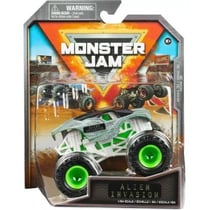 Monster jam alien invasion - vehicule miniature metal gris et noir - echelle 1:64 - spin master