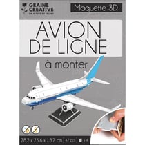 Graine Créative - Puzzle 3D maquette Avion de ligne