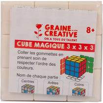 Graine Créative - RubiCube vierge Puzzle à décorer Blanc