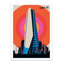Affiche 30x40 cm - Lyon 10 - Bo Lundberg