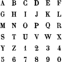 SET TAMPONS ALPHABET - 1,5 CM - BOIS