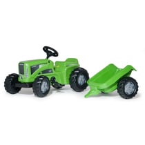 Tracteur a Pedales + Remorque rollyKiddy Futura Vert - Rolly Toys