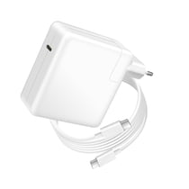 Avizar Chargeur pour Galaxy Book Pro 360 Book2 à 4 USB-C 96W + Câble 1,8m Blanc