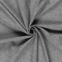 Tissu Chambray Lin coton Gris chiné - Au mètre