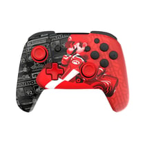 Turtle Beach Rematch Glow Mario - Manette sans fil Noir et Rouge pour Nintendo Switch et Switch OLED
