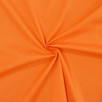 Tissu popeline de coton Orange - designers-factory (1m x 1m46)