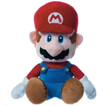 Peluche géante super mario bross 110 cm - grand mario plombier 1 mètre 10 - doudou xxl licence nintendo - BANDAI