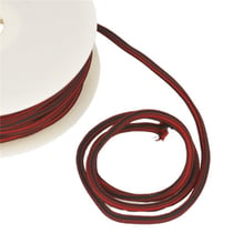 Bobine 25m Cordon carré  4 mm Rouge