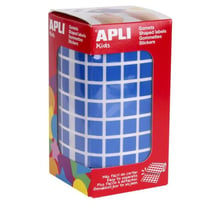 Apli Agipa - Gommettes rouleau Carré 10x10 mm bleu x 6 372