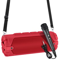 Haut-Parleur Bluetooth Portable 20W Avec Micro Et Bandoulière Rouge YONIS