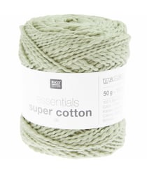Coton à tricoter ou crocheter Essentials Super Cotton DK - Rico Design 26 Olive