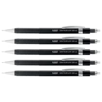Porte-mines rechargeable BIC Criterium - Lot de 5 - Mine HB 0,5 mm - Corps noir