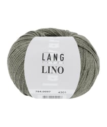 Pelote de lin à tricoter Lino - Lang Yarns 97 Vert