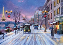 Puzzle 1000 pièces - Dominic Davison: Noël à Paris - Eurographics