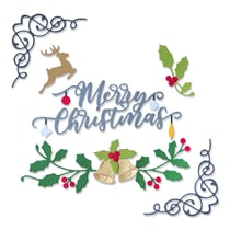 Gabarit de découpe pour machine Sizzix - Festive Elements - Thinlits