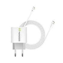 Mayaxess Chargeur Secteur pour Pixel 9 20W + Câble USB-C 1m Blanc