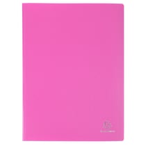 Protège-documents en polypropylène 5/10e OPAK pochettes Cristal 160 vues - A4 - Rose - x 8 - Exacompta