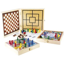 JEUJURA Coffret Bois 100 Jeux de société traditionnels