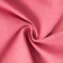 Tissu Toile Polycoton aspect Lin Alix uni Rose corail