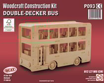 Maquette en bois Bus anglais à 2 étages