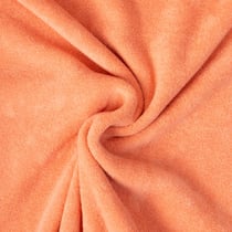 Tissu Jersey Velours Eponge Lua uni Corail