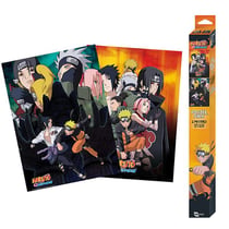 Set de 2 posters - ABYstyle - Naruto Shippuden - Ninjas - 52 cm x 38 cm
