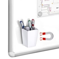 Pot à crayons magnétique à aimanter Blanc - CEP