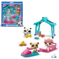 Pack a theme 3 Pets - Littlest Pet Shop Neige - Animaux et accessoires