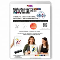 Peinture aux pochoirs Panash débutant enfants et adultes - Perroquet en 2 pochoirs