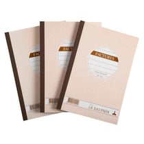 Lot de 3 manifolds FACTURES - papier autocopiant - duplicata (1 original et 1 copie) - 50 feuilles - format 21 x 14,8 cm - couverture vernie - Avoine - x 18 - Le Dauphin