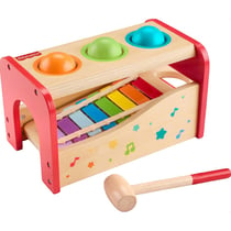 Jeu à marteler Mattel Fisher-Price Pound & Tap en bois multicolore