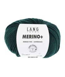 Pelote de Laine à tricoter MERINO + (PLUS) - Lang Yarns Vert (017)