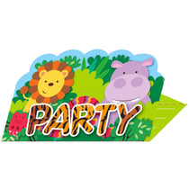 8 Invitations Amis de la Jungle