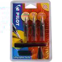 Pack de 3 stylos à plume Plumix Pilot pour calligraphie pointe moyenne large extra large