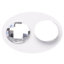 15 Perles Strass cabochon Rond a coller acrylique transparent 20 mm - creation bijoux perles