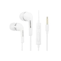 Samsung Écouteurs Jack 3.5mm Stéréo HF avec Microphone et Bouton Contrôle de Volume Blanc