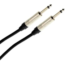 Plugger Elite Câble guitare instrument Jack mâle mono Neutrik 6,35mm vers Jack mâle mono Neutrik 6,35mm.