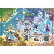 Puzzle carte de l'histoire de la reine des neiges 1000 pieces - collection disney - clementoni - 39666