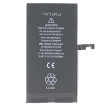 Avizar Batterie pour Smartphone iPhone 15 Plus Li-polymère 3.86V 4383mAh 16.95Wh Noir