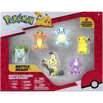 Coffret 6 pokemon battle figure salameche - bulbizarre - carapuce - pikachu - mimiqui - toxizap - pokemon - figurine action