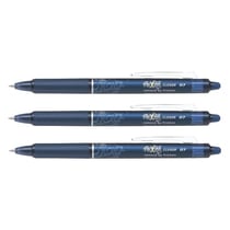 Lot de 3 Stylos roller Frixion Ball Clicker 0.7 Bleu noir