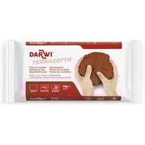 Pâte à modeler - Naturelle - Terracotta - Autodurcissante - Enfant et adulte - Darwi - 1kg