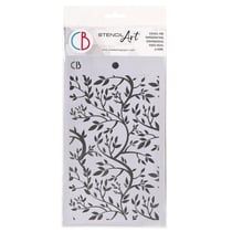 Pochoir plastique souple réutilisable 24 x 14.5 cm Ciao Bella TREE BRANCHES 69