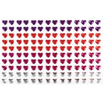 MégaCréa DIY - Stickers strass coeurs 0,6 cm 140 pièces
