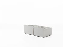 2 tiroirs de rangement pour lit blanc - Vipack