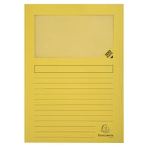 Paquet de 100 chemises à fenetre Forever - 22x31cm - Jaune - x 4 - Exacompta