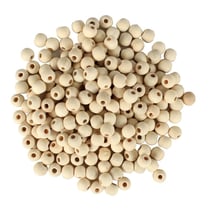 MégaCréa DIY - Perles en bois brut rondes 0,8 cm 200 pièces